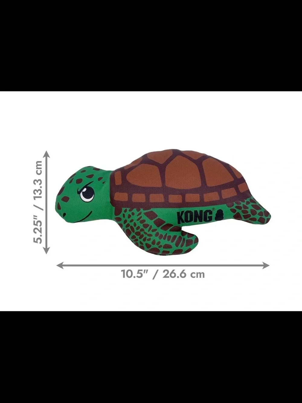 KONG Maxx Turtle Plush Dog Toy - Green